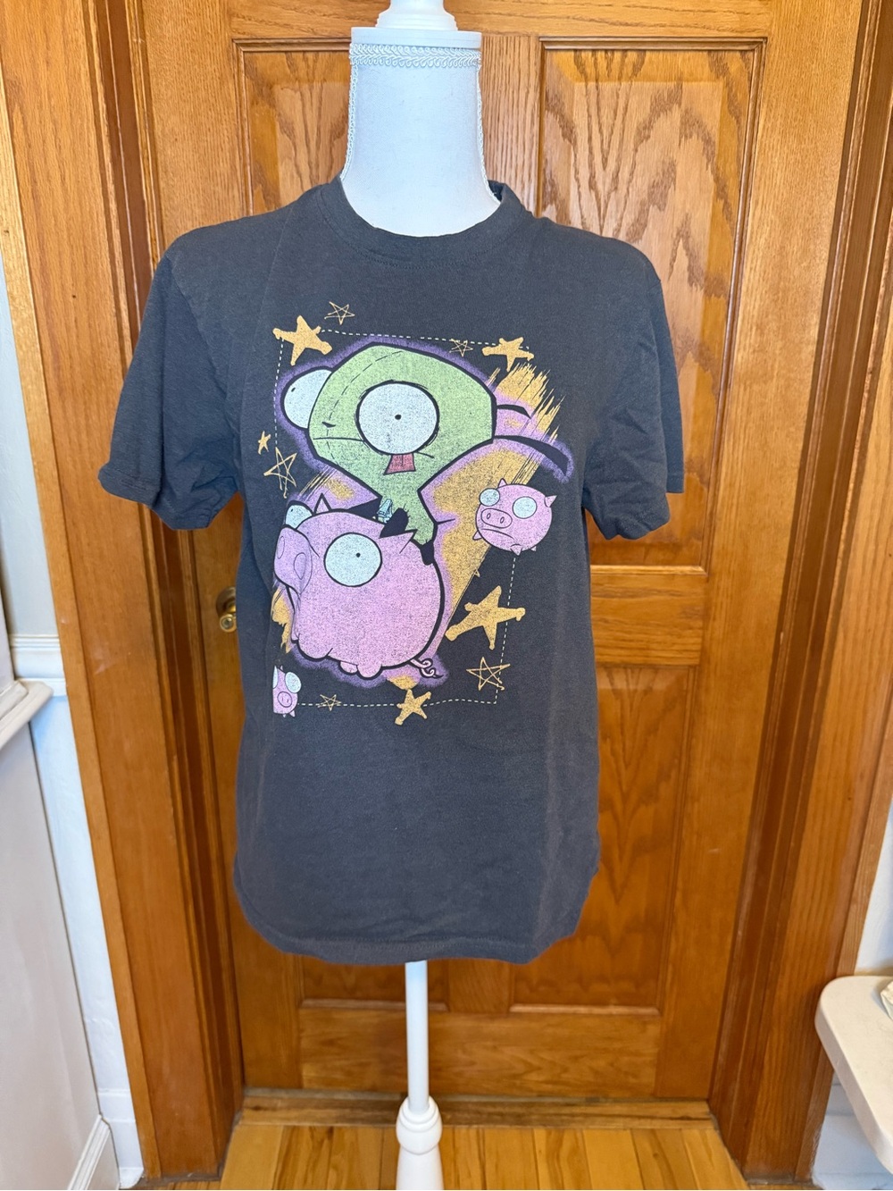 Nickelodeon Y2K Invader Zim Gir & Piggy Graphic T-Shirt – Men’s Size Small